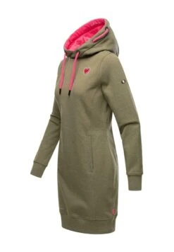 Navahoo Jurk - Dusty Olive Melange -Navahoo 2f177a65c6a14fbf935af703b3aaabbd