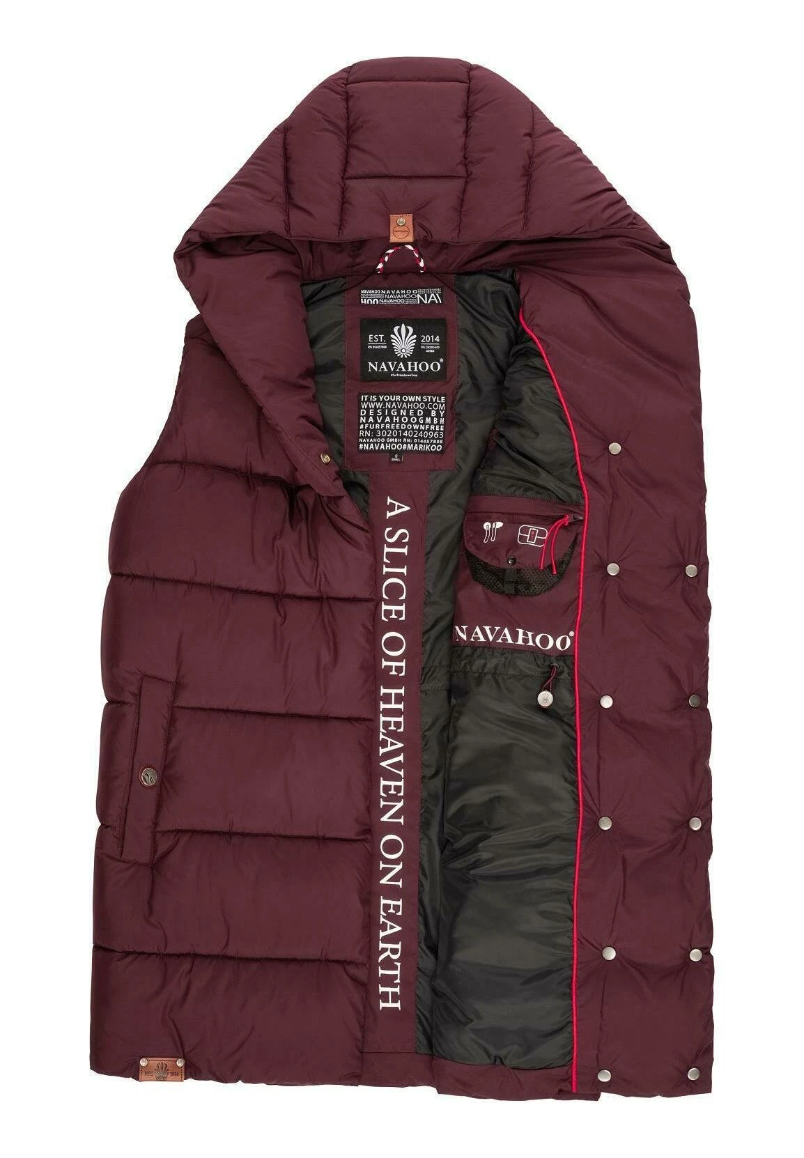 Navahoo Madilynaa - Bodywarmer - Wine 8 Navahoo Madilynaa - Bodywarmer - Wine - Afbeelding 8