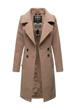 Navahoo Wooly - Halflange Jas - Taupe -Navahoo 55d2a1c81a5a44d1b19fccdbe737b7b8