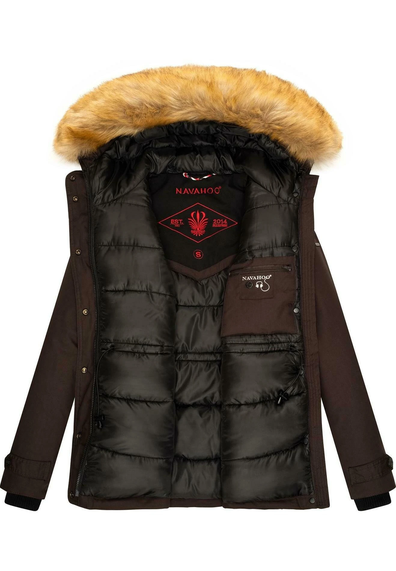 Navahoo Laura - Winterjas - Ochre 4 Navahoo Laura - Winterjas - Ochre - Afbeelding 4