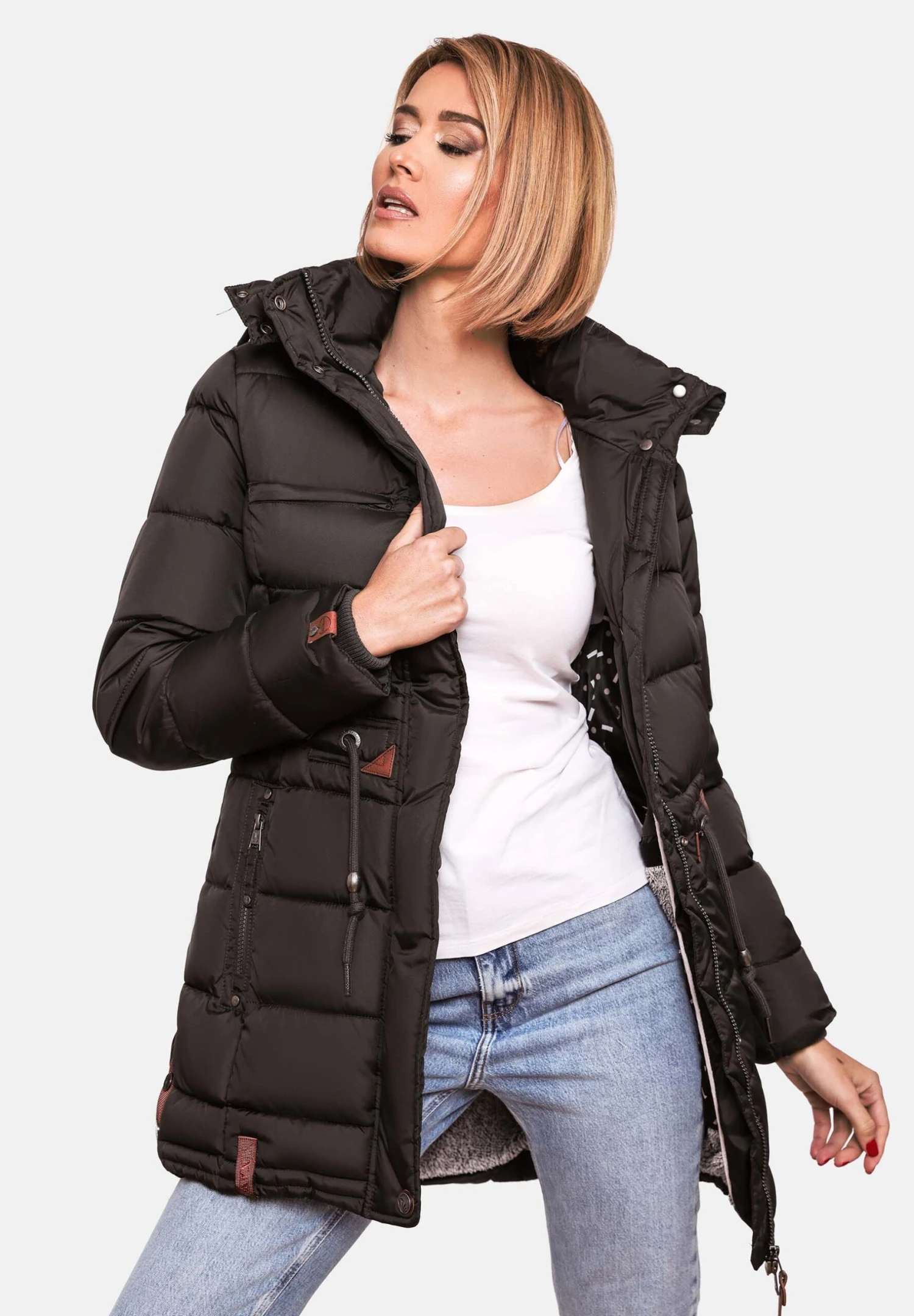 Navahoo Daliee - Winterjas - Dark Blue 4 Navahoo Daliee - Winterjas - Dark Blue - Afbeelding 4