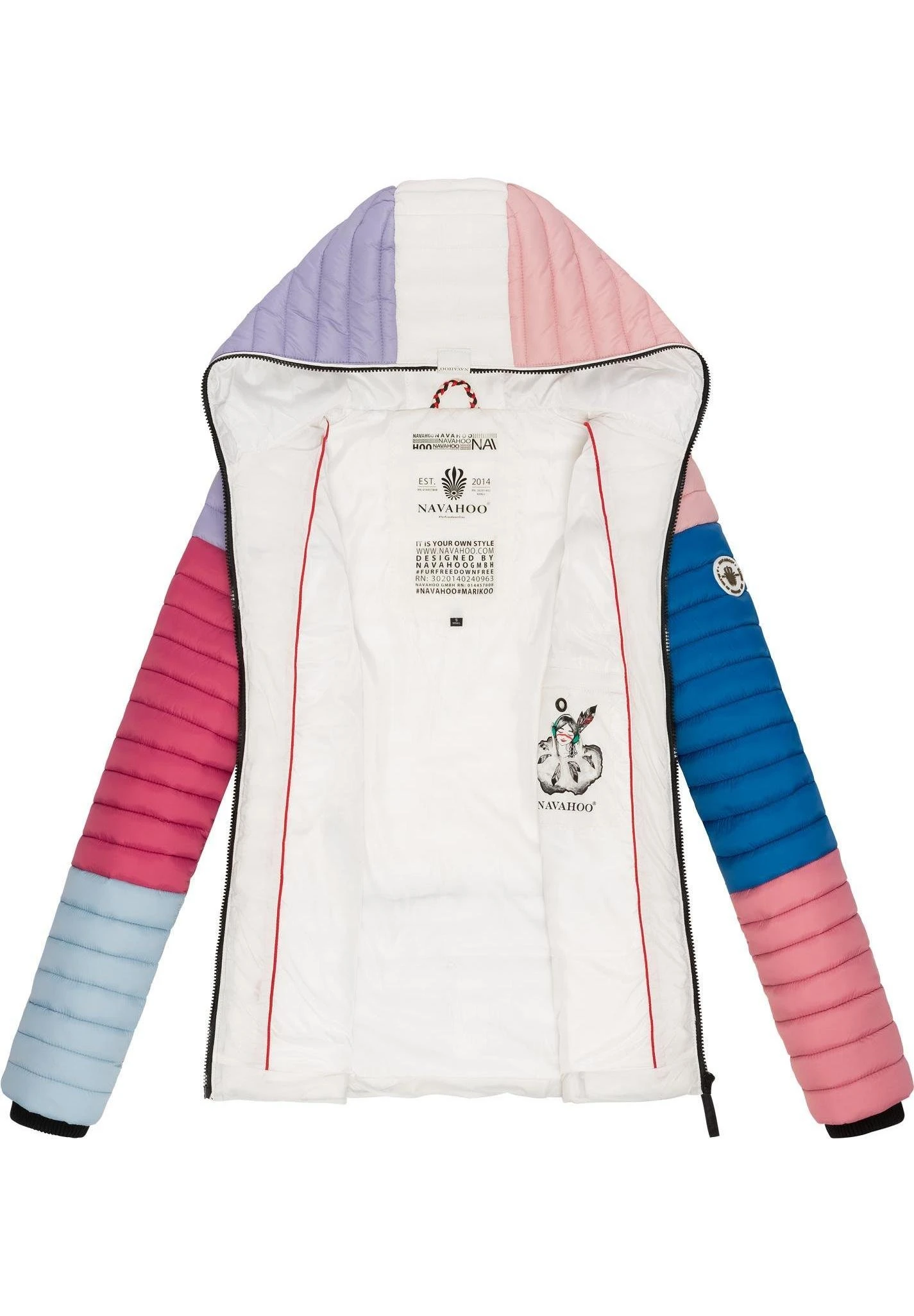 Navahoo Winterjas - Multicolour Dark 3 Navahoo Winterjas - Multicolour Dark - Afbeelding 3