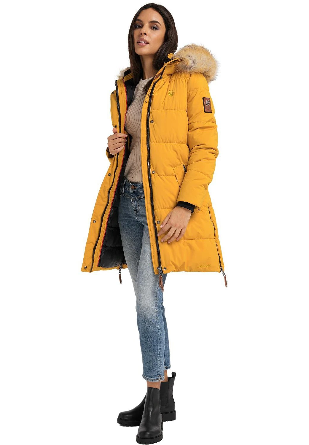 Navahoo Halina - Winterjas - Yellow 1 Navahoo Halina - Winterjas - Yellow