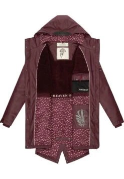 Navahoo Flower Of Ocean - Parka - Dark Red Melange -Navahoo aa0bc9c222354743ae9d2f12887e47a1