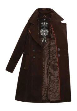 Navahoo Wooly - Halflange Jas - Dark Choco -Navahoo c8d79417e3e94380bff0d4cd22e5c416