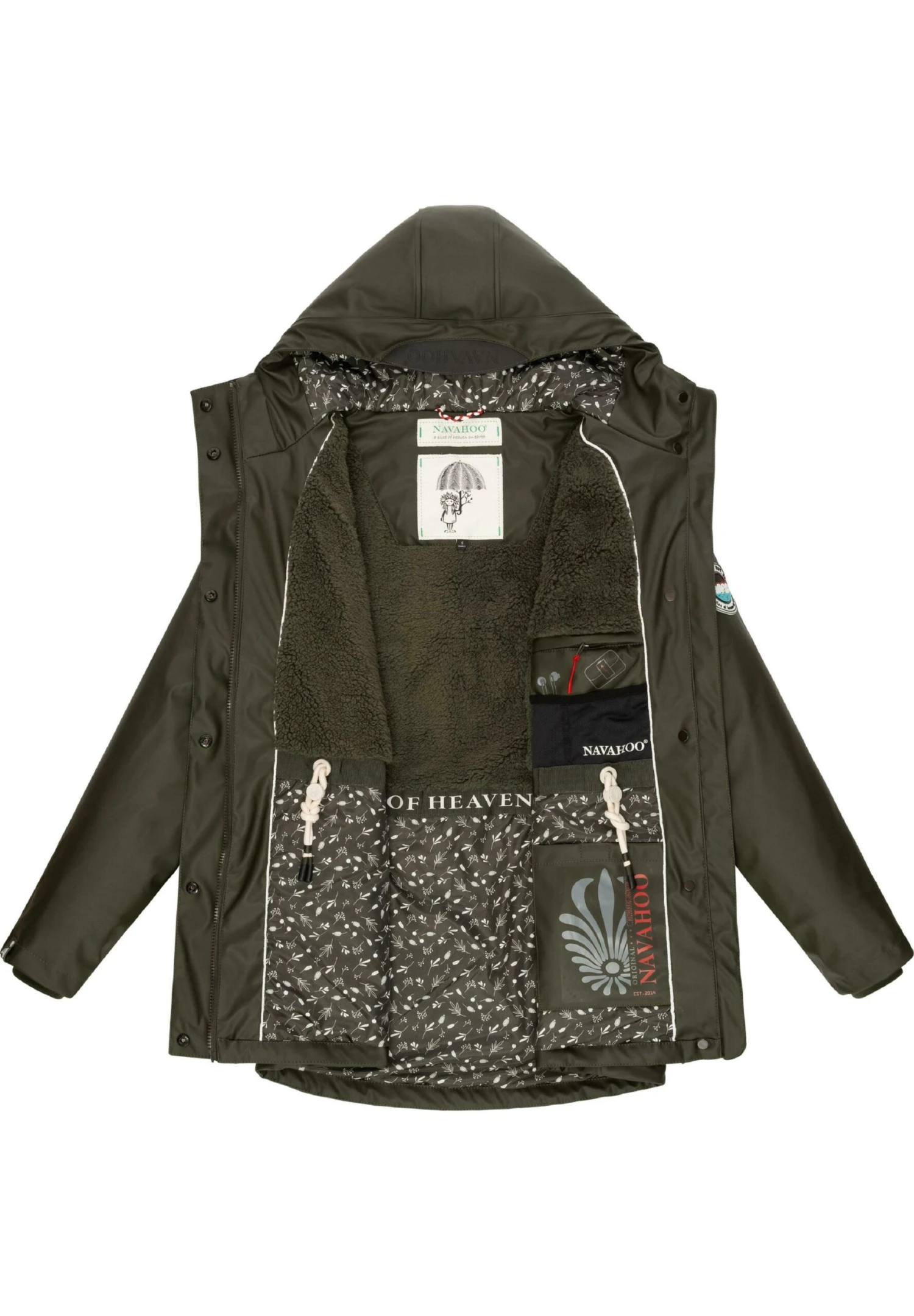 Navahoo Ocean Heart - Parka - Dark Olive 3 Navahoo Ocean Heart - Parka - Dark Olive - Afbeelding 3